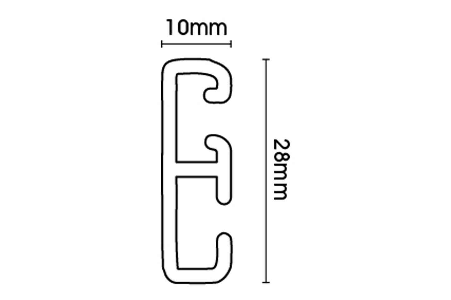 Swish Superluxe - Corded Bendable Curtain Track Set