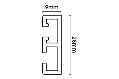 Swish Supreme Cord - Corded Metal Curtain Track