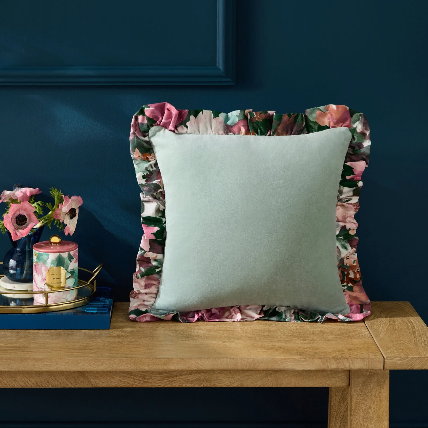 Clarke & Clarke Tahiti Cushion - Blue