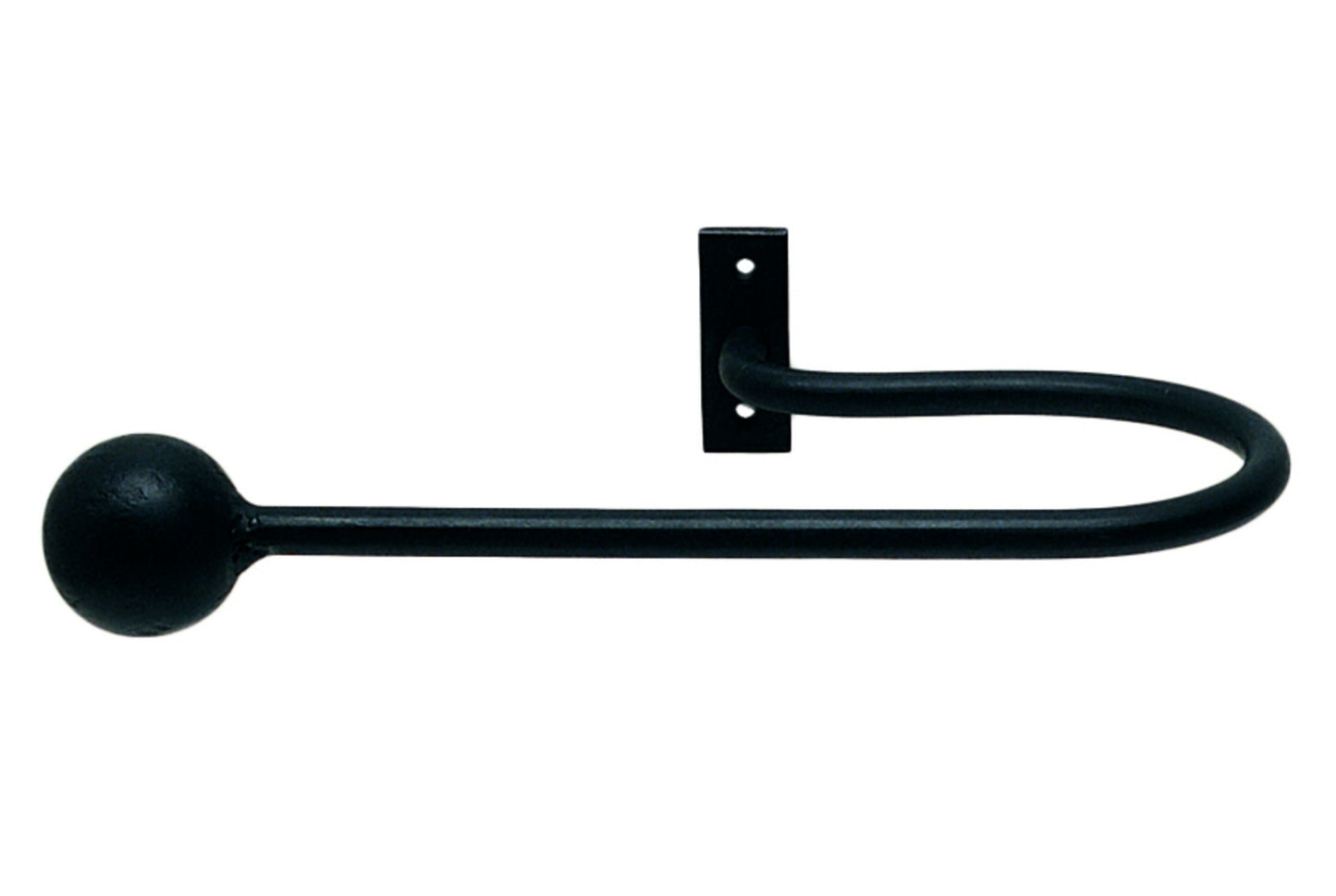Hallis Artisan Cannon Wrought Iron Metal Curtain Holdbacks (Pair)