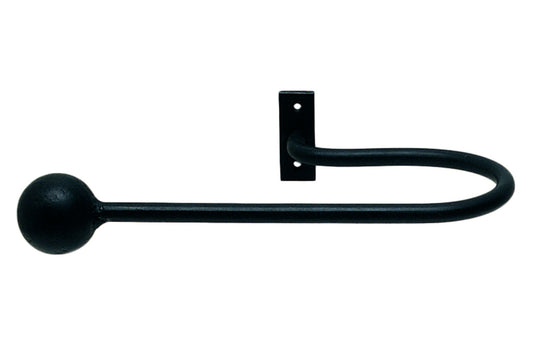 Hallis Artisan Cannon Wrought Iron Metal Curtain Holdbacks (Pair)
