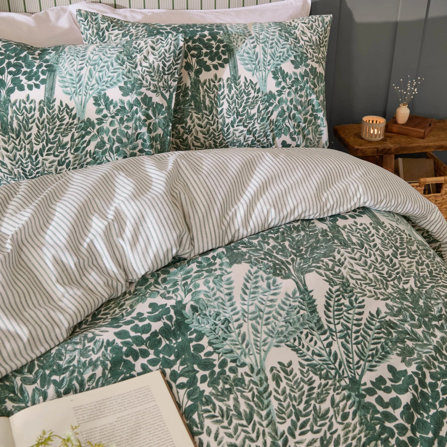 Wylder Topiary Duvet Cover Set - Green