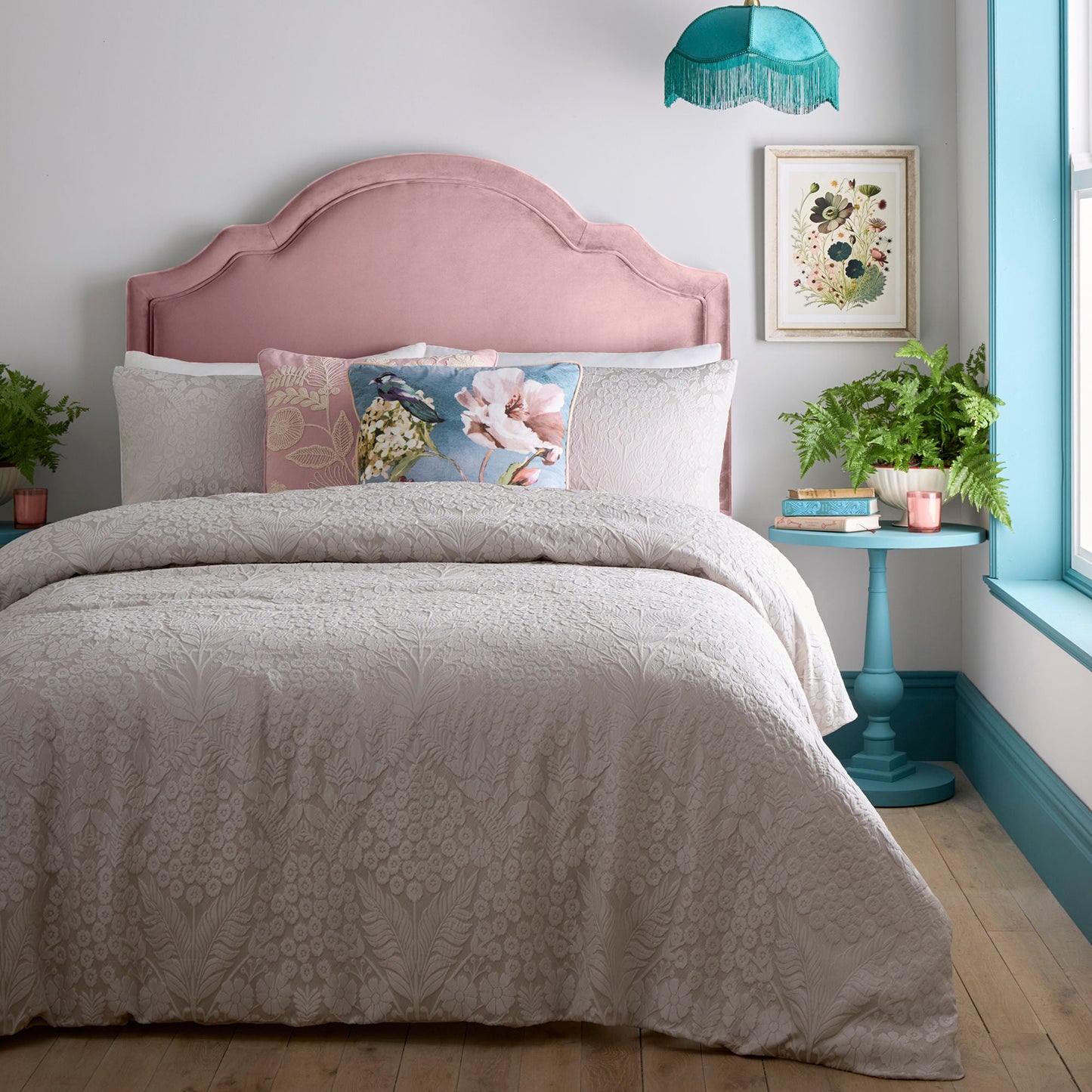 Appletree Heritage Toria Duvet Cover Set - Stone