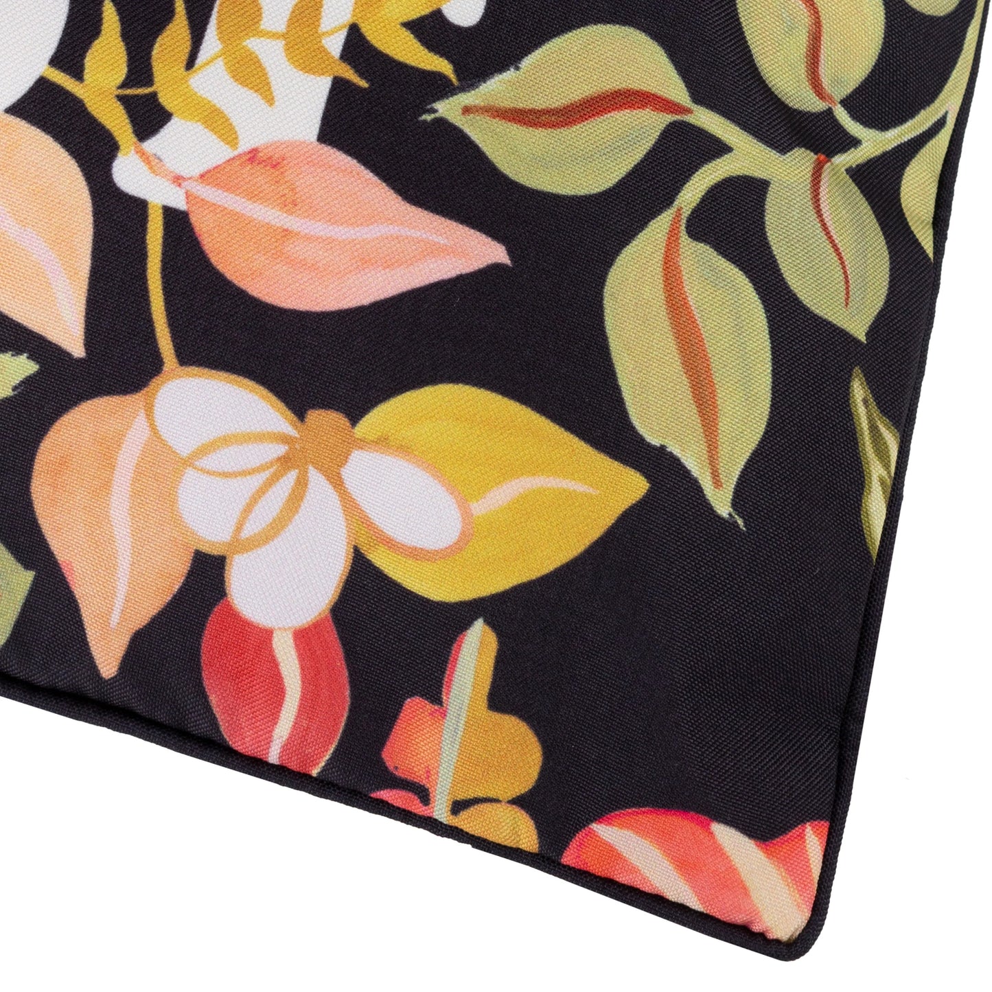 Furn Tropical Bloom Outdoor Cushion - Black