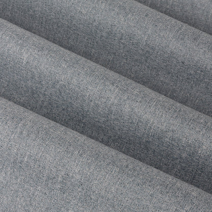 Furn Ultimate Blackout Textured Woven Eyelet Curtains - Denim