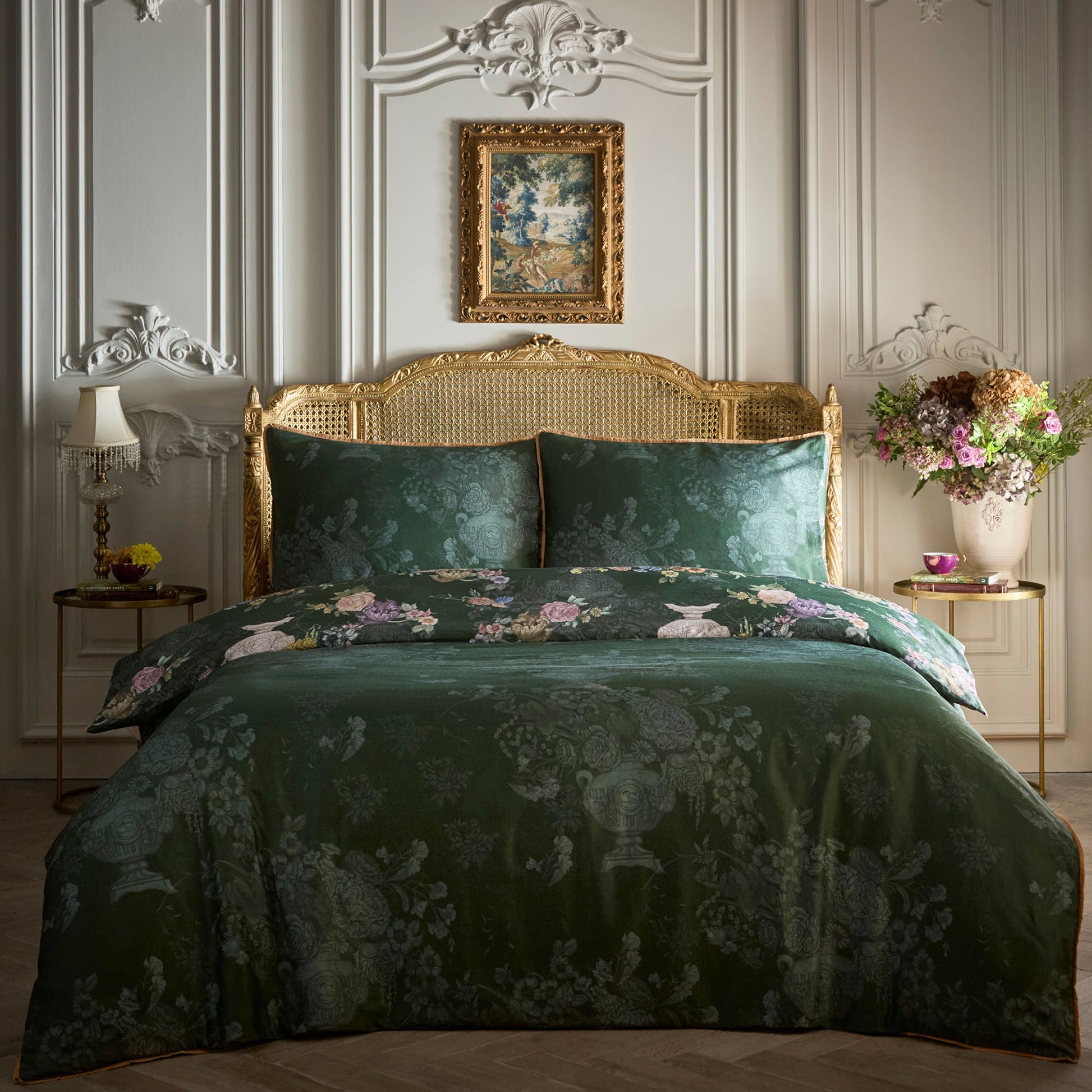 Tuscan Holiday Duvet Cover Set in Green - Duvet Cover Set - Laurence Llewelyn-Bowen