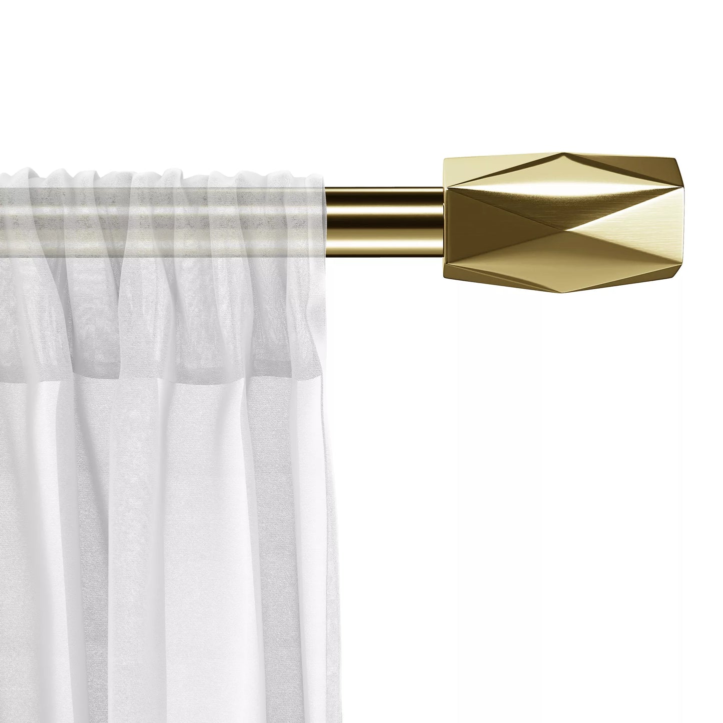 Speedy Tetra Eyelet 16/19mm Extendable Metal Curtain Pole - Gold