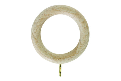 Hallis Unfinished 28mm Wooden Curtain Rings (Pack of 4)