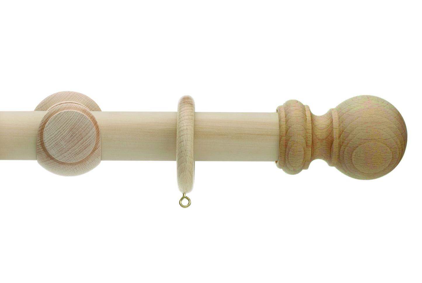 Hallis Unfinished 35mm Wooden Curtain Pole