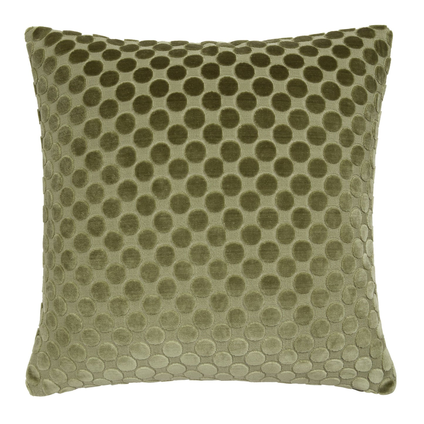 Soiree Velvet Spot Cushion - Green