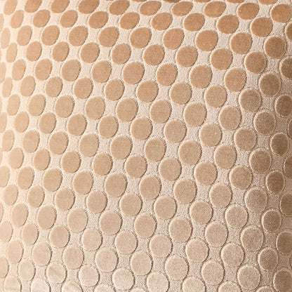 Soiree Velvet Spot Cushion - Natural