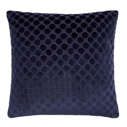 Soiree Velvet Spot Cushion - Navy