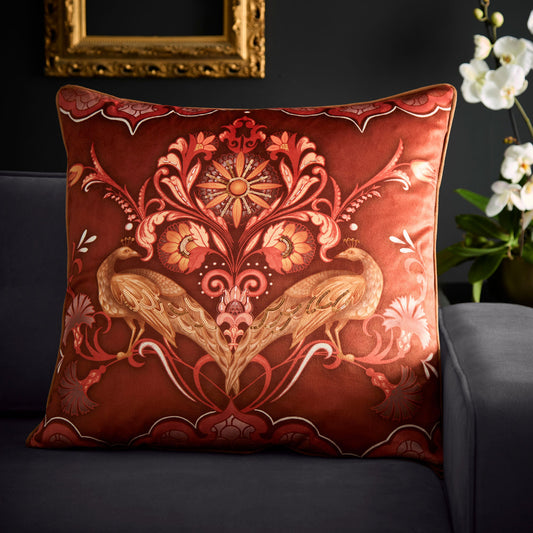 Laurence Llewelyn-Bowen Veritas Velvet Cushion - Spice
