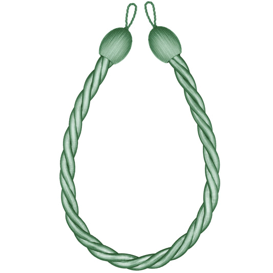 Speedy Victoria Rope Tiebacks (Pair) - Duck Egg