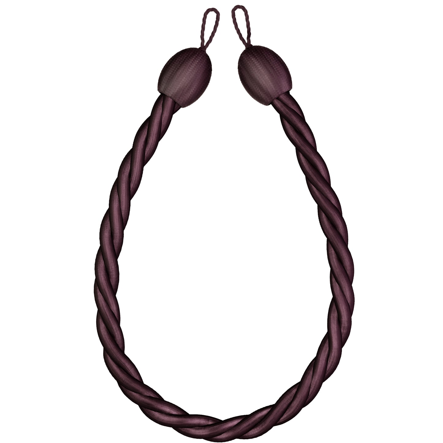 Speedy Victoria Rope Tiebacks (Pair) - Plum