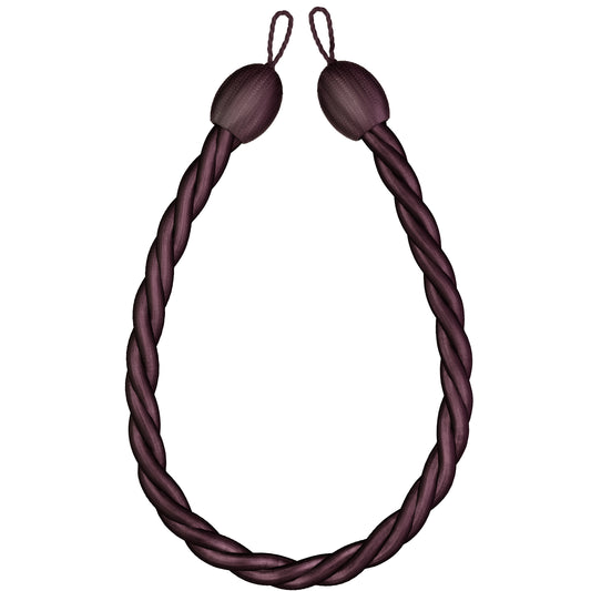 Speedy Victoria Rope Tiebacks (Pair) - Plum