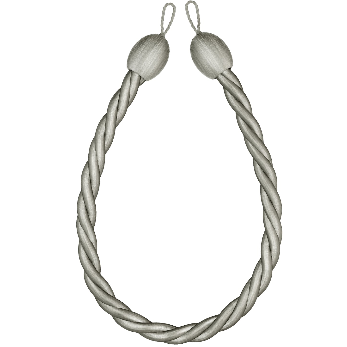 Speedy Victoria Rope Tiebacks (Pair) - Silver