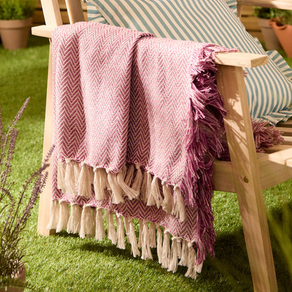 Wylder Wisley Outdoor Throw - Heather/Pink