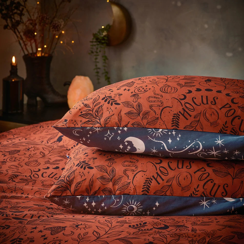 Furn Witchy Vibes Duvet Cover Set - Rust