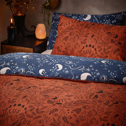 Furn Witchy Vibes Duvet Cover Set - Rust