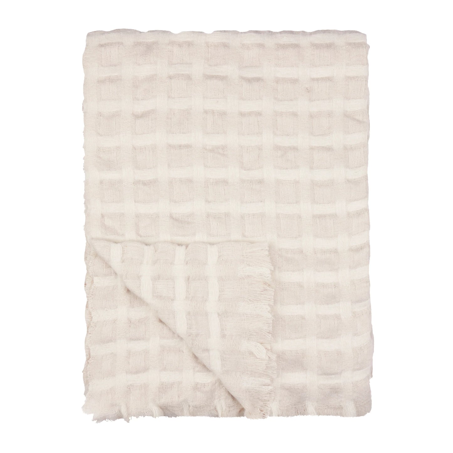 Wylder Walton Waffle Throw - Linen