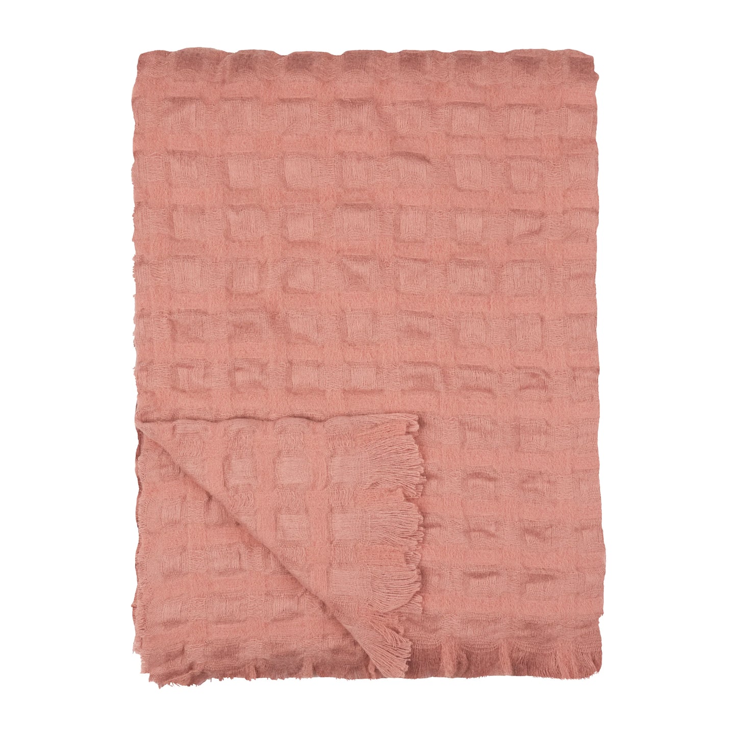 Wylder Walton Waffle Throw - Rose