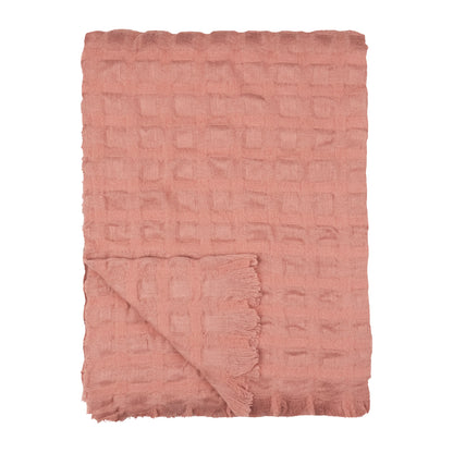 Wylder Walton Waffle Throw - Rose