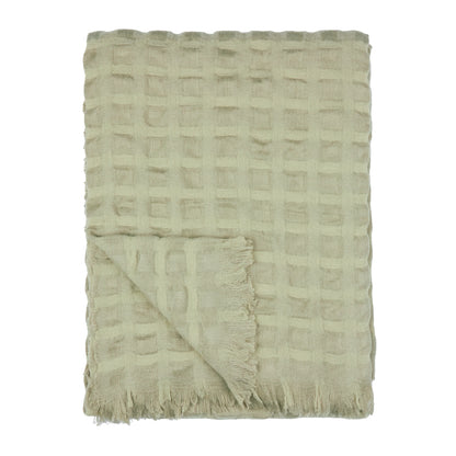 Wylder Walton Waffle Throw - Sage
