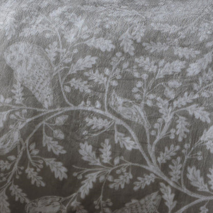 Woodland Owls Bedspread by Dreams & Drapes Lodge in Sage 150cm x 200cm - Bedspread - Dreams & Drapes Lodge