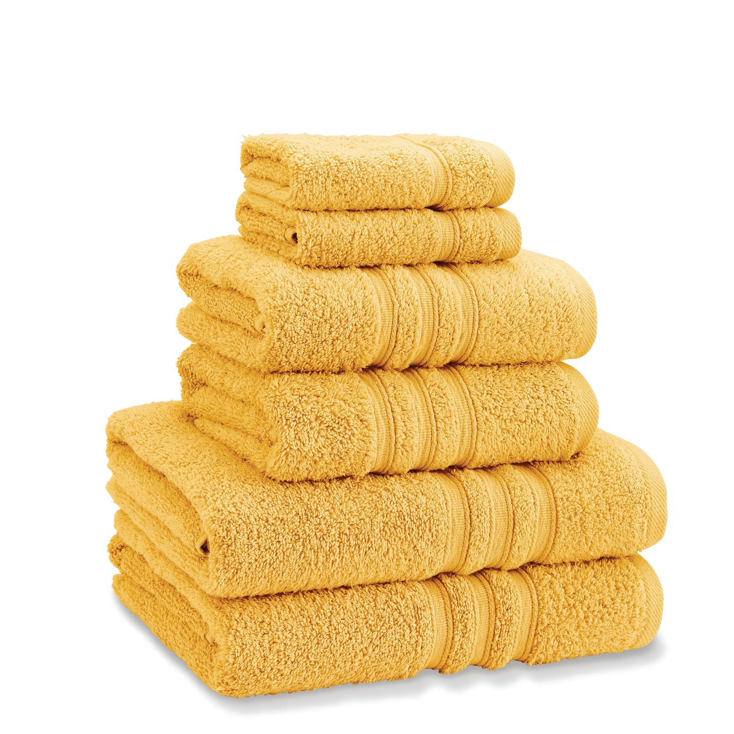 Catherine Lansfield Zero Twist Bath Towels - Ochre
