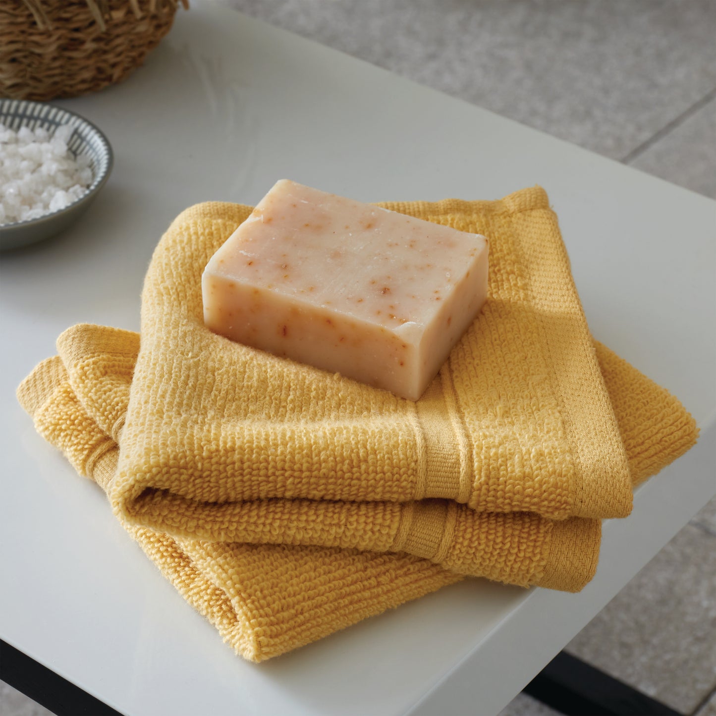 Catherine Lansfield Zero Twist Bath Towels - Ochre
