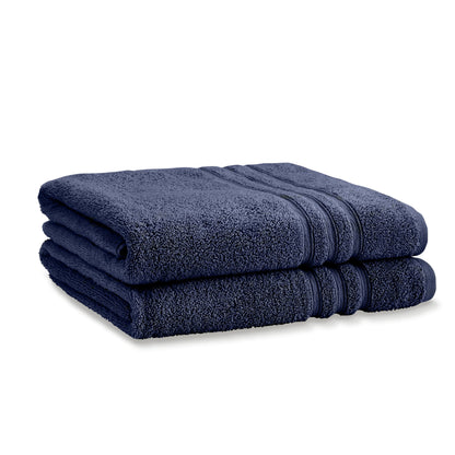 Catherine Lansfield Zero Twist Bath Towels - Navy