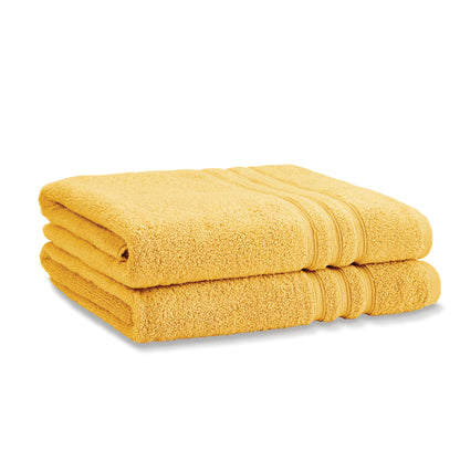 Catherine Lansfield Zero Twist Bath Towels - Ochre