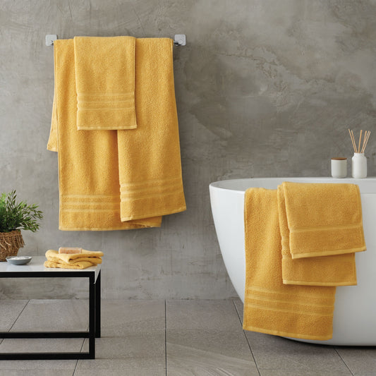 Catherine Lansfield Zero Twist Bath Towels - Ochre