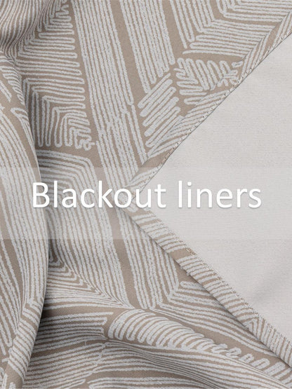 Alan Symonds Aztec Blackout Eyelet Curtains - Cream