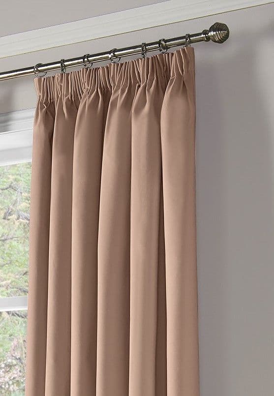 Alan Symonds 95% Blackout Pencil Pleat Curtains - Pink