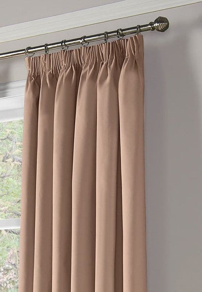 Alan Symonds 95% Blackout Pencil Pleat Curtains - Pink