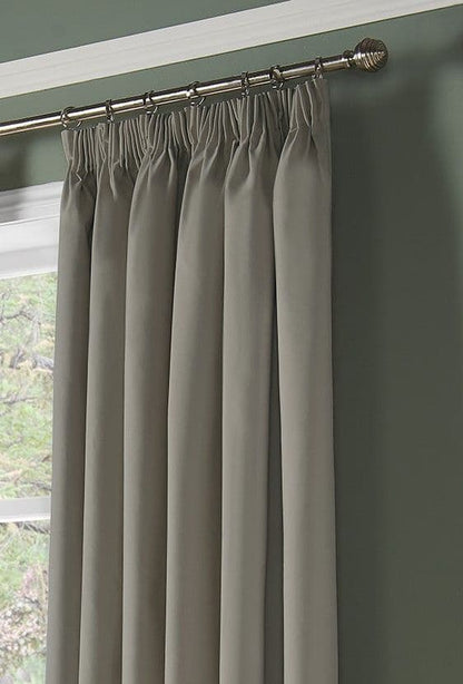 Alan Symonds 95% Blackout Pencil Pleat Curtains - Silver