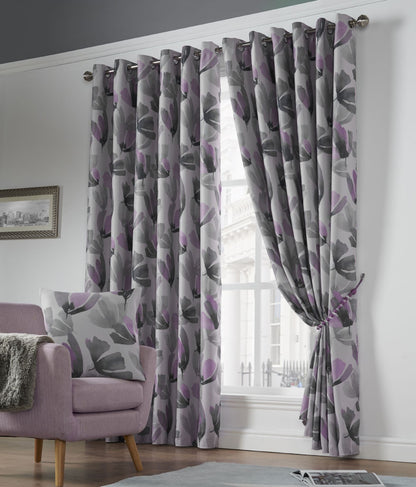 Alan Symonds Amsterdam Eyelet Curtains - Purple