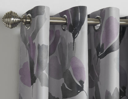 Alan Symonds Amsterdam Eyelet Curtains - Purple