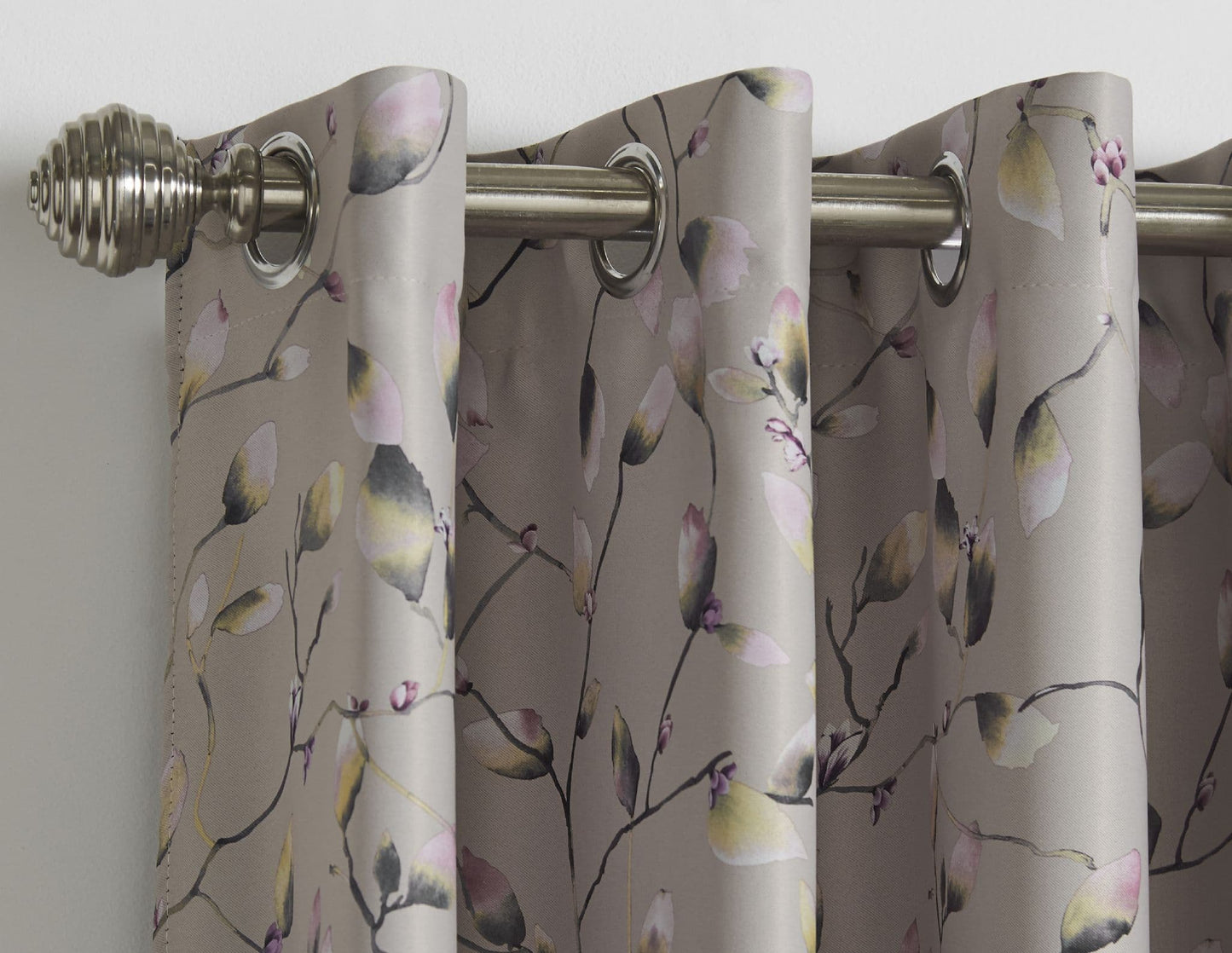 Alan Symonds Blossom Bud Eyelet Curtains - Pink