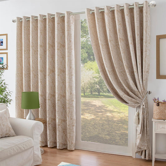 Alan Symonds Botanic Eyelet Curtains - Cream