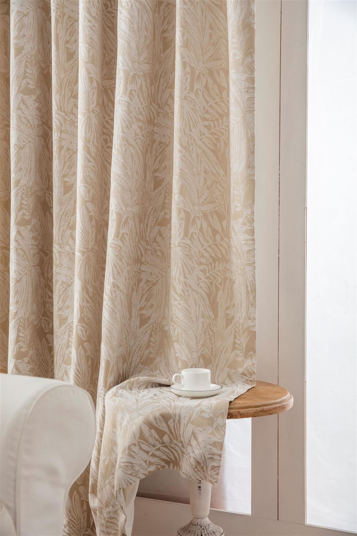 Alan Symonds Botanic Eyelet Curtains - Cream