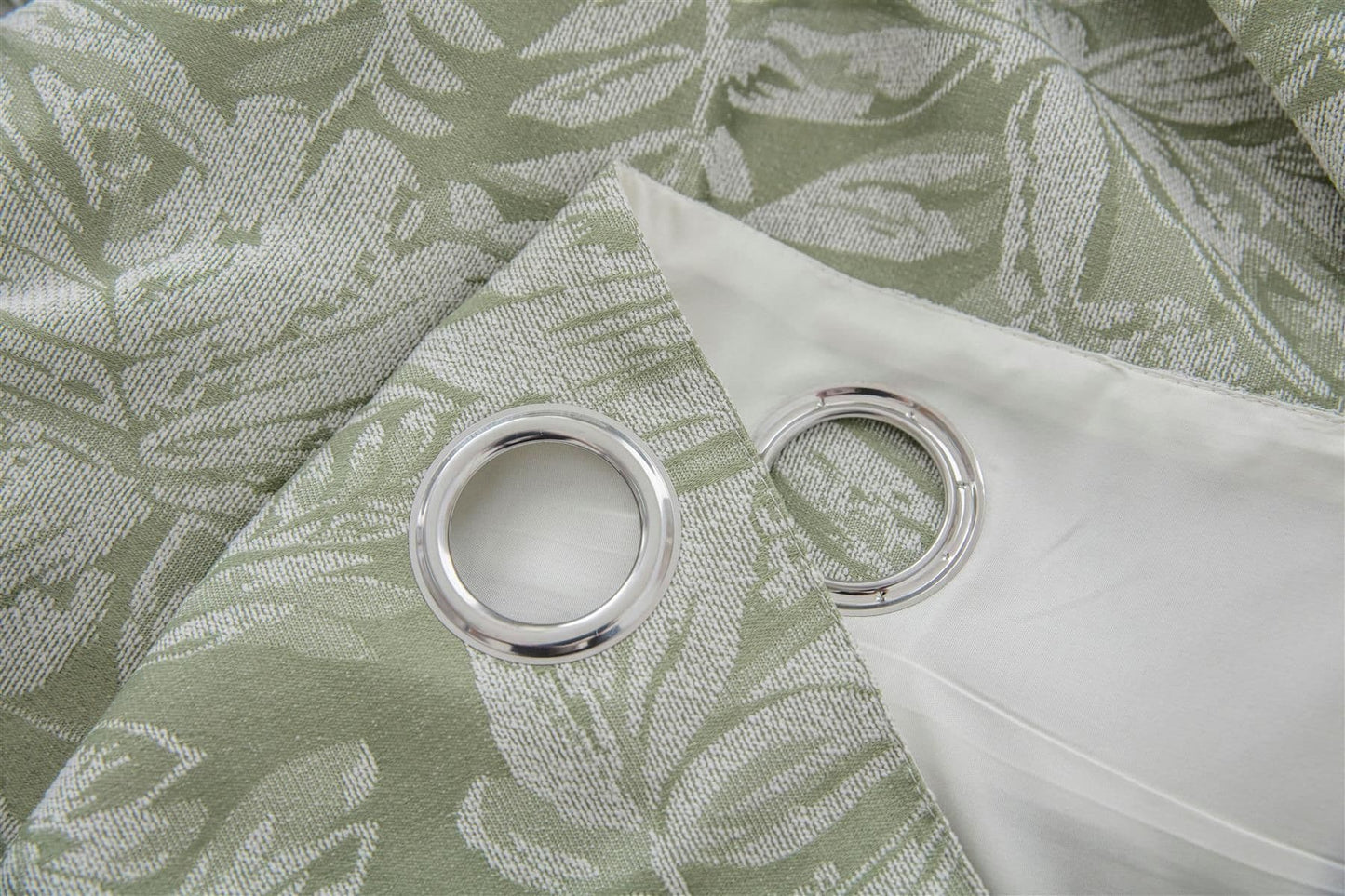 Alan Symonds Botanic Eyelet Curtains - Green