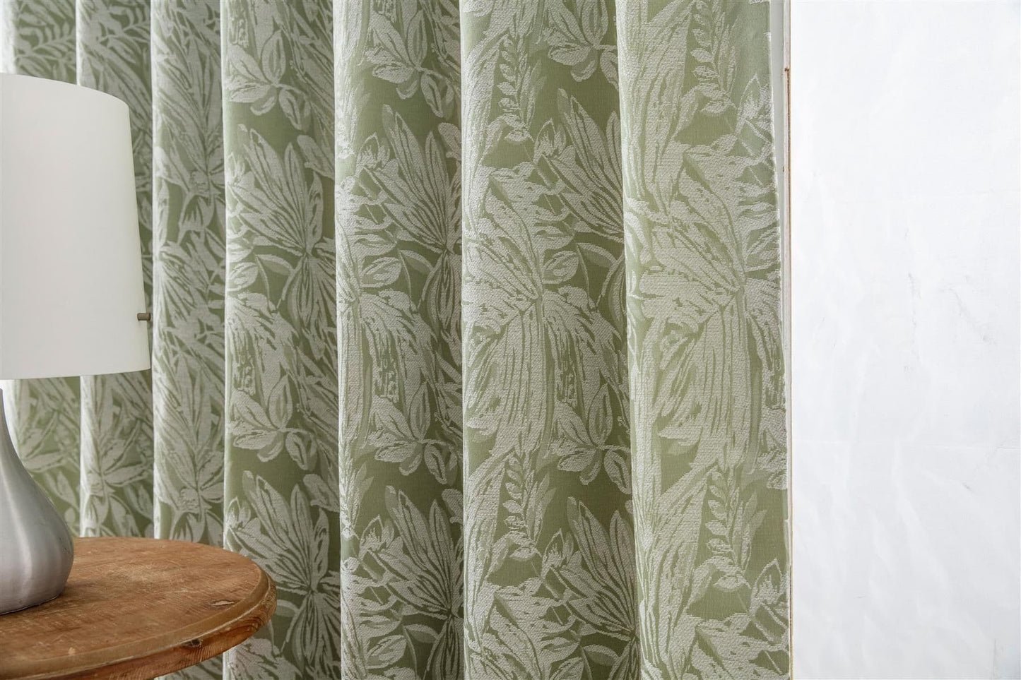 Alan Symonds Botanic Eyelet Curtains - Green