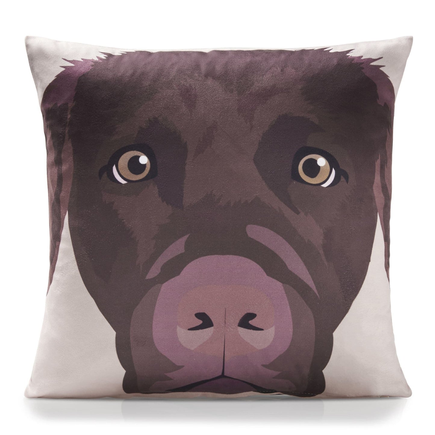 Alan Symonds Breeds Chocolate Labrador Filled Cushion