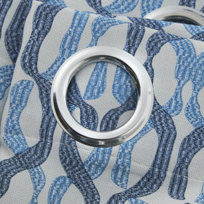 Alan Symonds Cambourne Eyelet Curtains - Blue