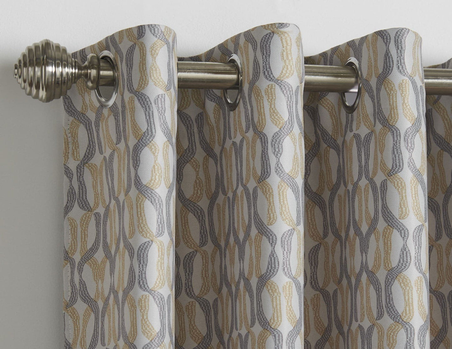 Alan Symonds Cambourne Eyelet Curtains - Ochre