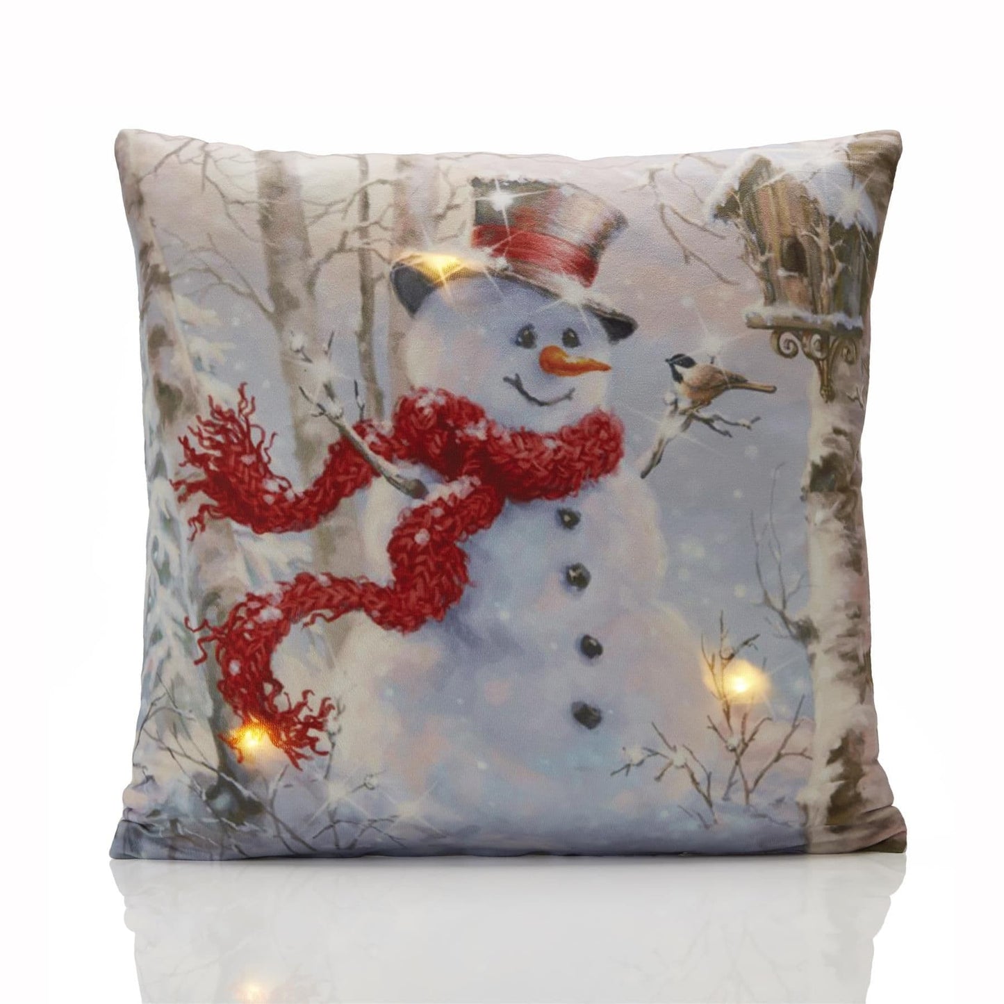 Alan Symonds Christmas LED Snowman Filled Cushion