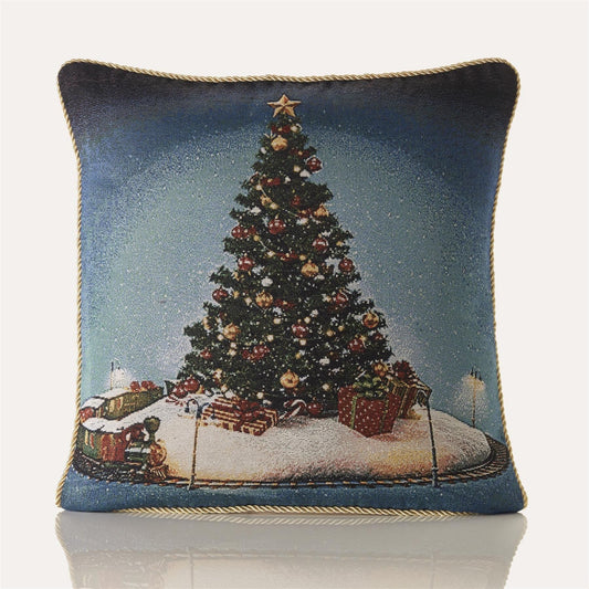 Alan Symonds Christmas Tapestry Spruce Filled Cushion